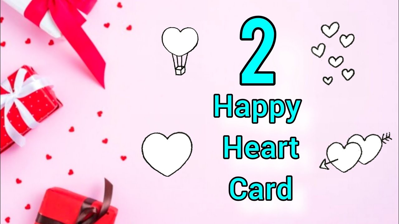 3D Heart Pop Up Card Tutorial | Cute Happy Heart Day Card