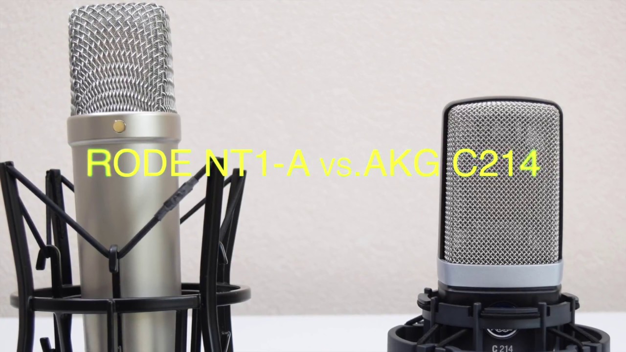 Mic Comparison RODE NT1-A vs. AKG C214
