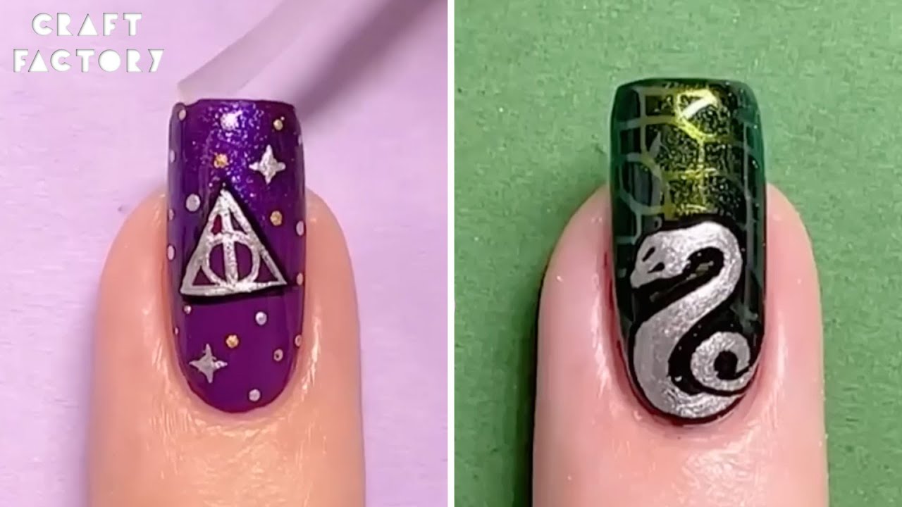 Harry Potter Nails Perfect For Any Fan! | Craft Factory | Which Wizarding House Are You?