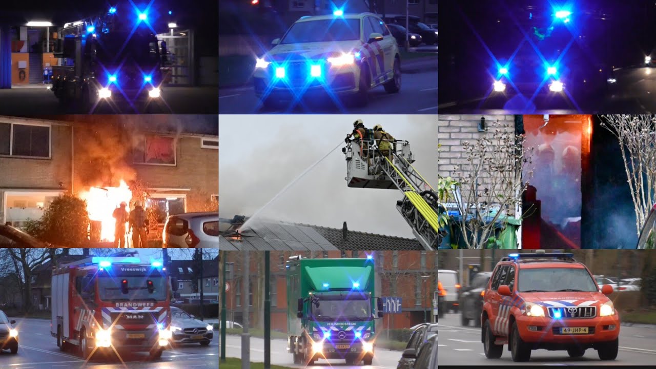 [GRIP 1!] Ravage bij grote uitslaande woningbrand met slachtoffers - Vele Hulpdiensten met spoed!