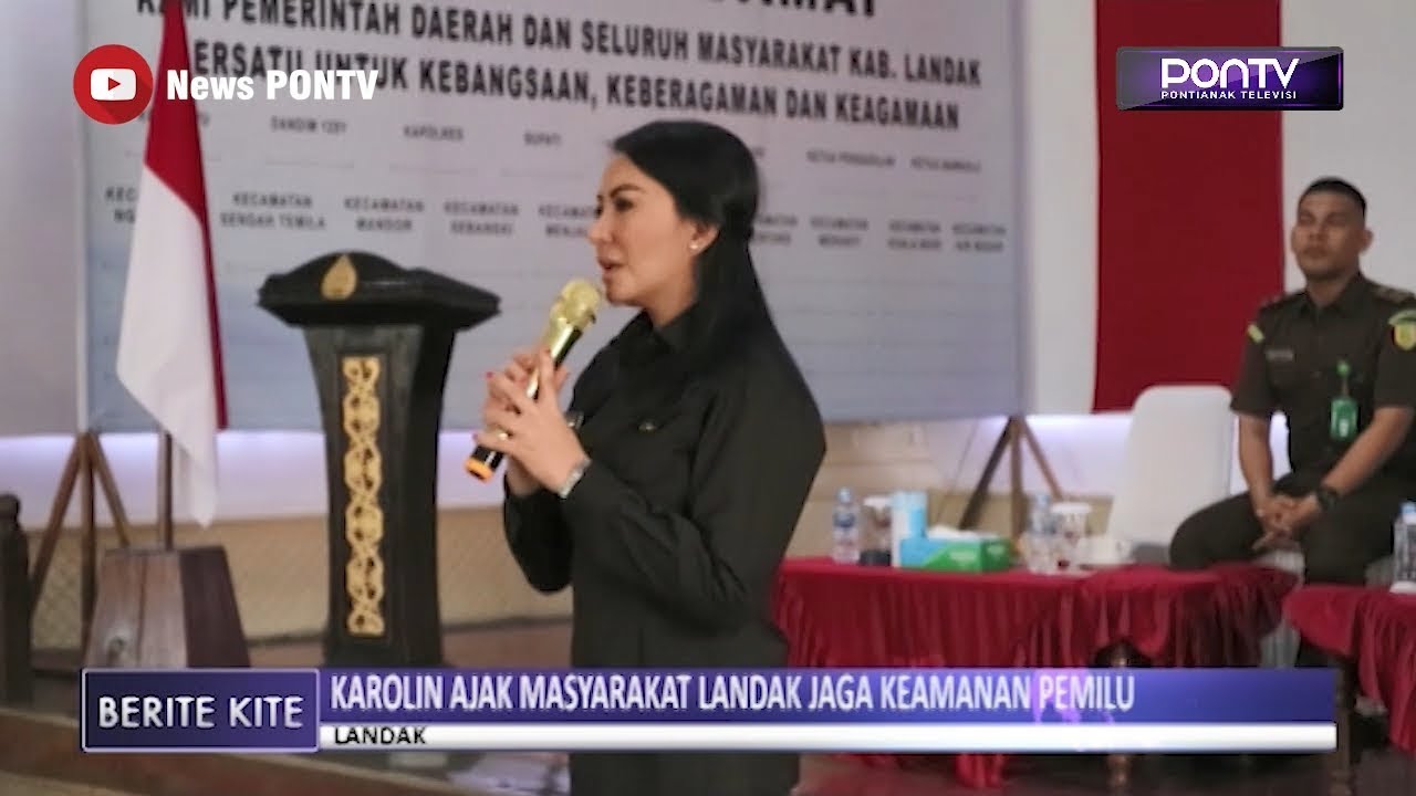 Karolin Ajak Masyarakat Landak Jaga Keamanan Pemilu