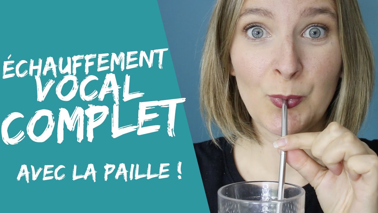 🗣🔥 Echauffement vocal complet avec la paille & vocalises ! 🎤