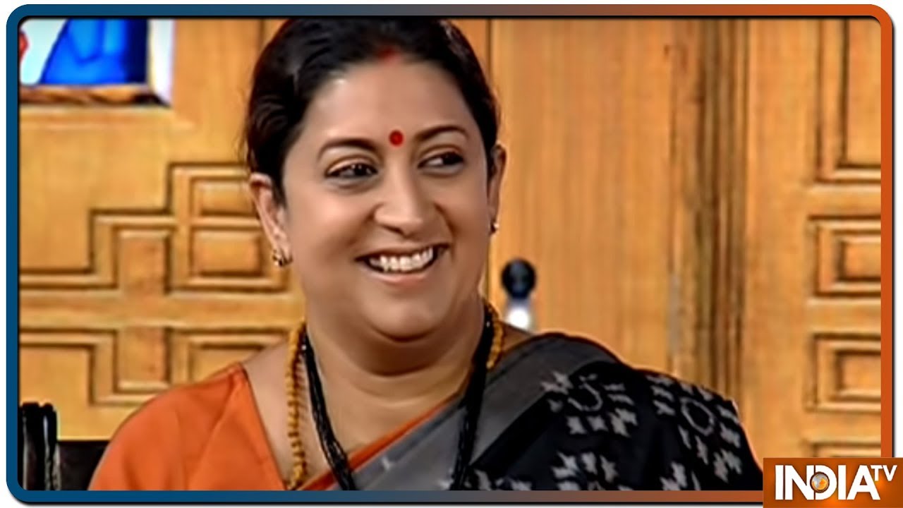 Union Textile Minister Smriti Irani in Aap Ki Adalat ( Election Special )