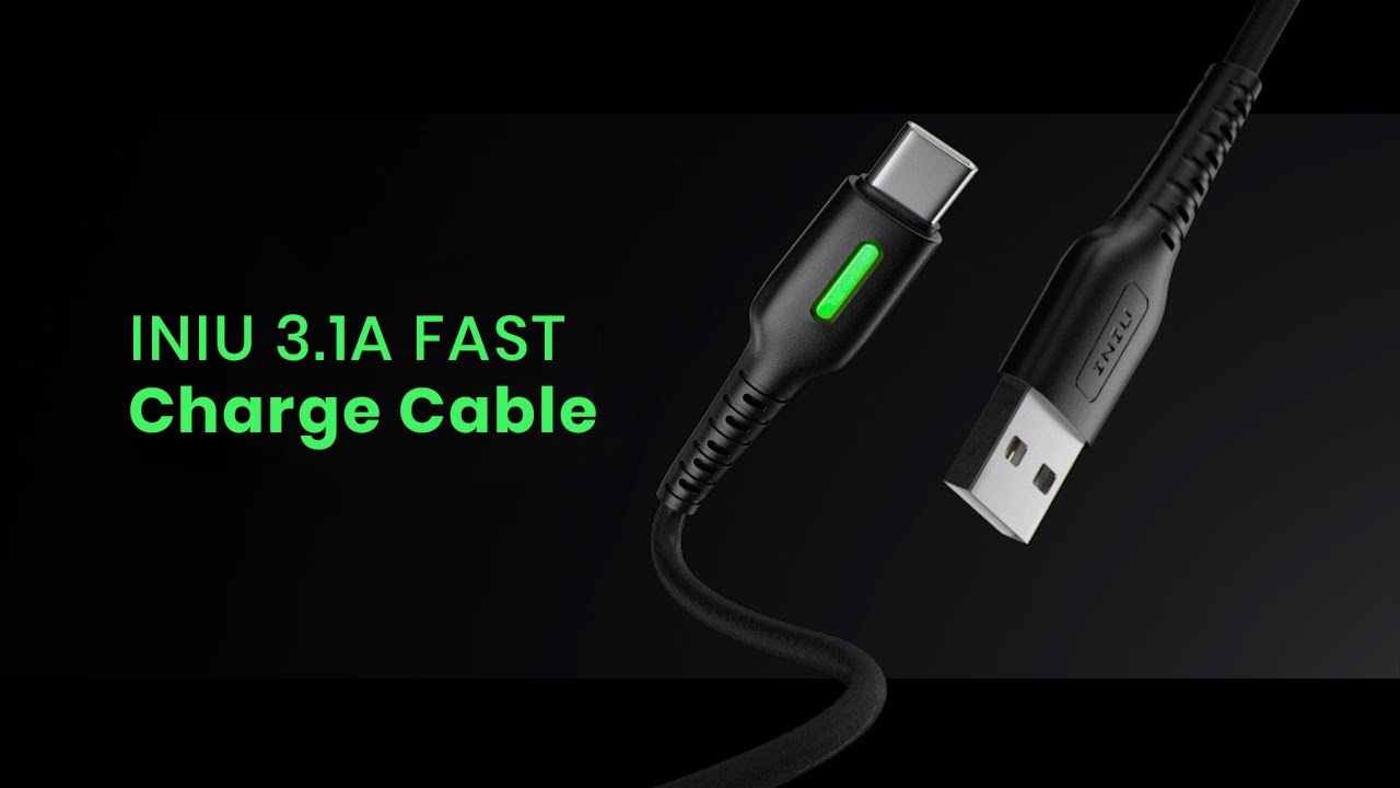 INIU Swoosh USB C Cable | QC 3.0 Fast Charging | Nylon Braided