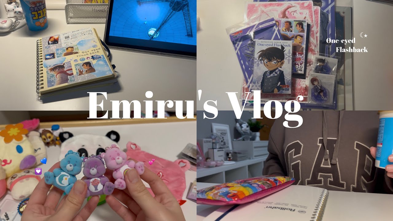 Vlog⟡.·自分を甘やかす週末🗓🌟隻眼の残像グッズ購入品、コラージュ、大量のガチャガチャ💝etc…