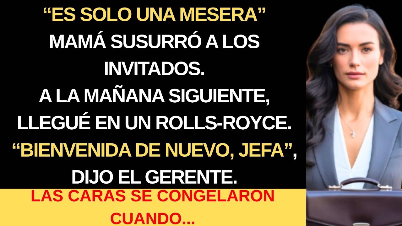 ES SOLO UNA MESERA, DIJO MI MADRE… PERO EL GERENTE ME RECIBIÓ COMO A SU JEFA.