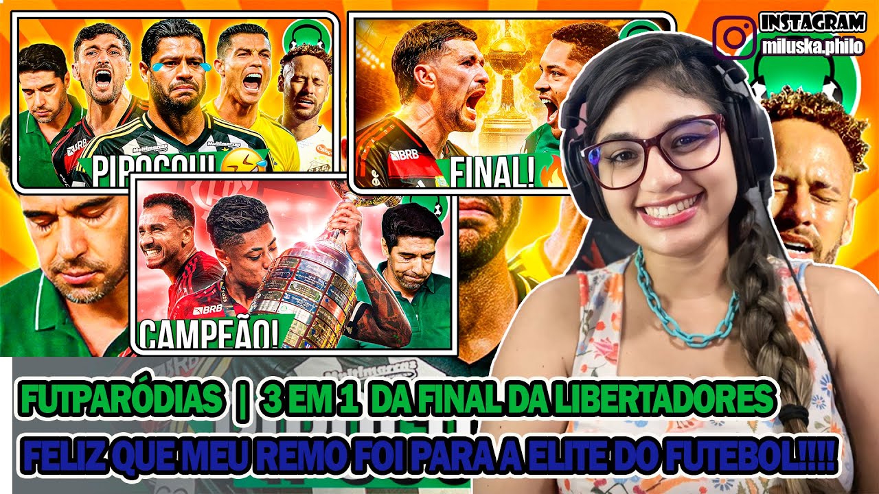 Reagindo a FutParódias - 3 em 1 - GALO TRI-VICE - QUEM VAI GANHAR A LIBERTADORES - FLAMENGO TETRA!!