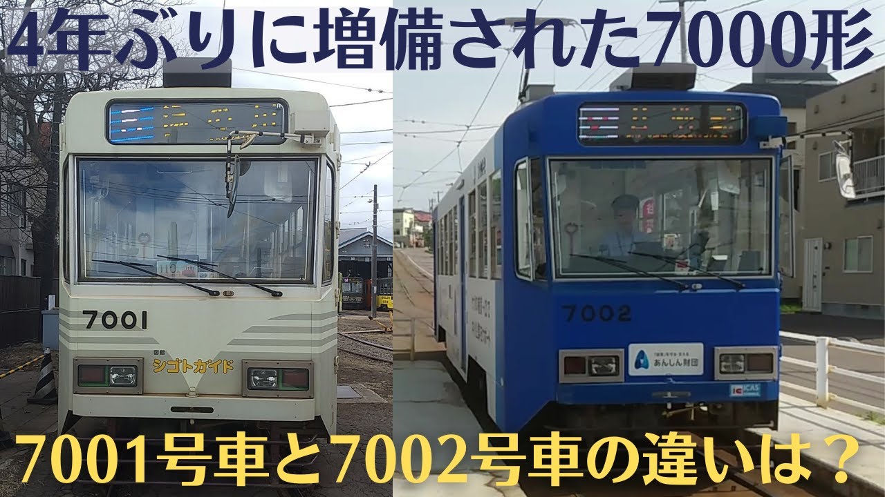 函館市電7002号車を撮影してきた