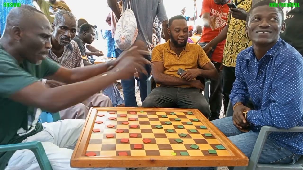 Abu National vs Rashad. Knockout Round of 16 players. Lapas Draughts Competition 2022