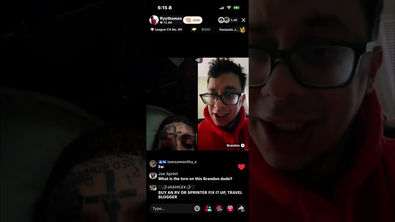 Flyysoulja asking Brandon for money - part 2