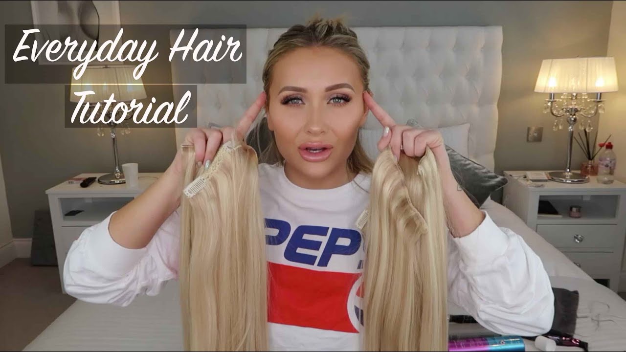 EVERYDAY HAIR TUTORIAL | BEAUTY WORKS CLIP IN EXTENSIONS
