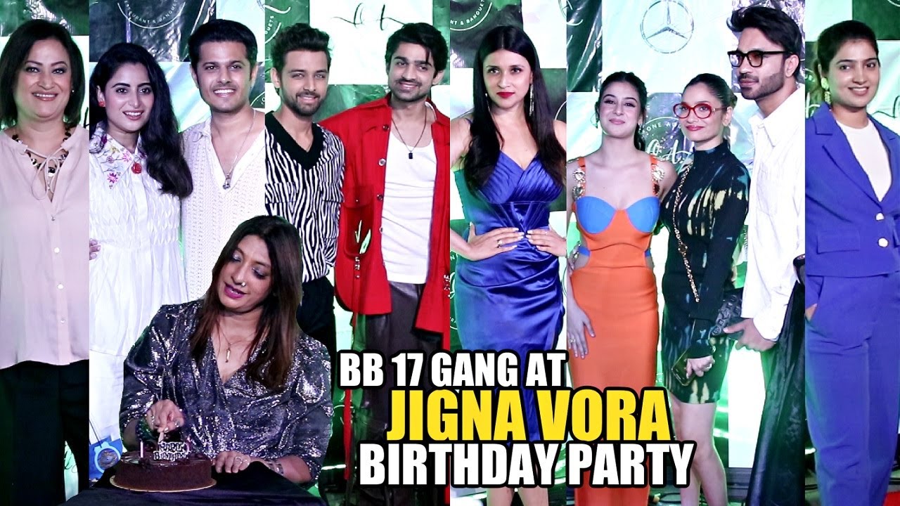 Jigna Vora Birthday Party - Mannara, Abhishek, Isha, Munawar, Ankita, Vicky, Aishwarya, Neil, Sana