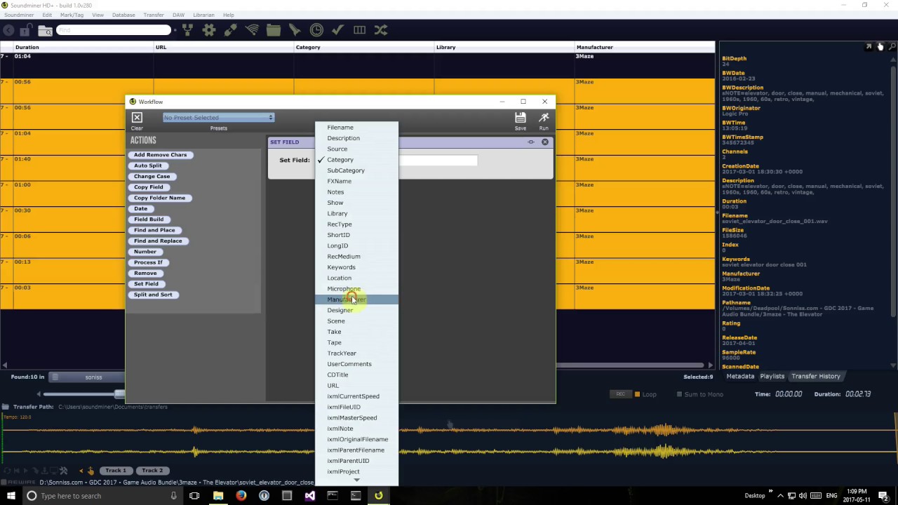 Metadata Intro in Windows HDPlus with ProPack