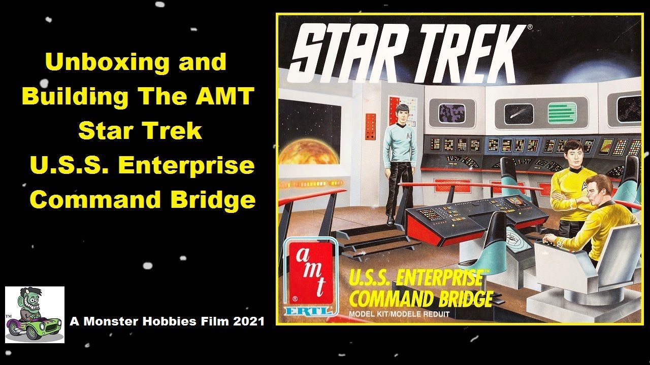 What's in the Box? AMT 6007 - U.S.S  Enterprise Command Bridge - 1991 Edition Unboxing and Building