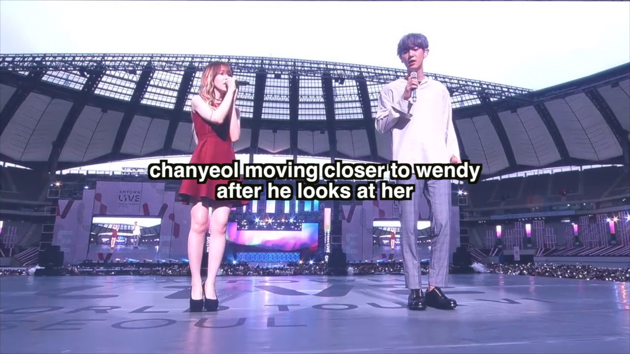 EXO Chanyeol and Red Velvet Wendy moments