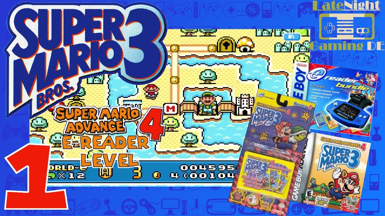 Let's Play: Super Mario Advance 4: Super Mario Bros. 3: E-Reader Level Part 1 (german)