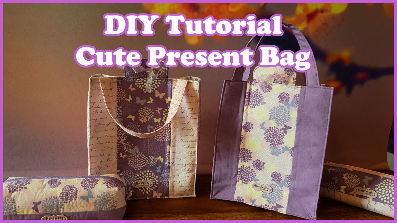 DIY Tutorial Cute Present Bag easy to sew | Geschenktasche selber nähen