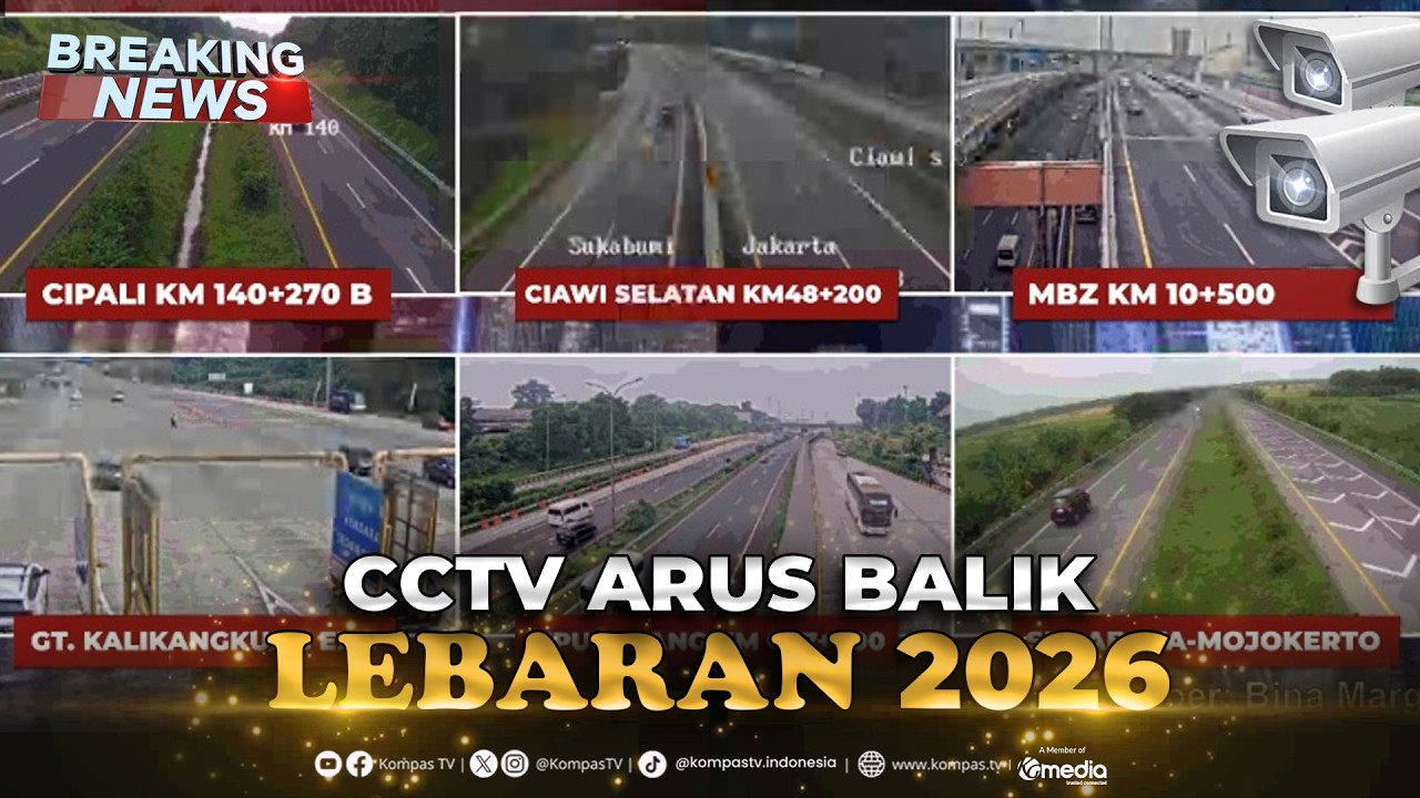 🔴 LIVE - CCTV Puncak Arus Balik Mudik Lebaran 2026 di Sejumlah Daerah