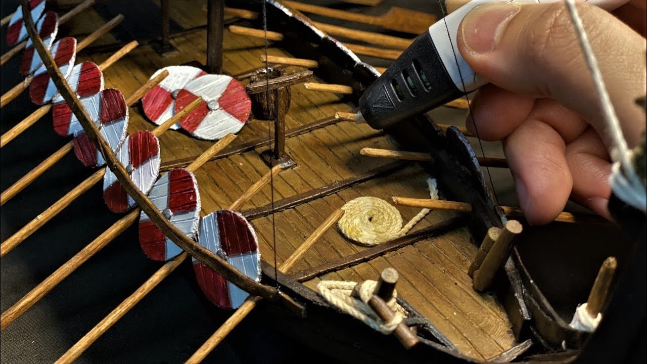 [3d pen] 3D펜으로 만든 바이킹 선박 : how to make viking ship