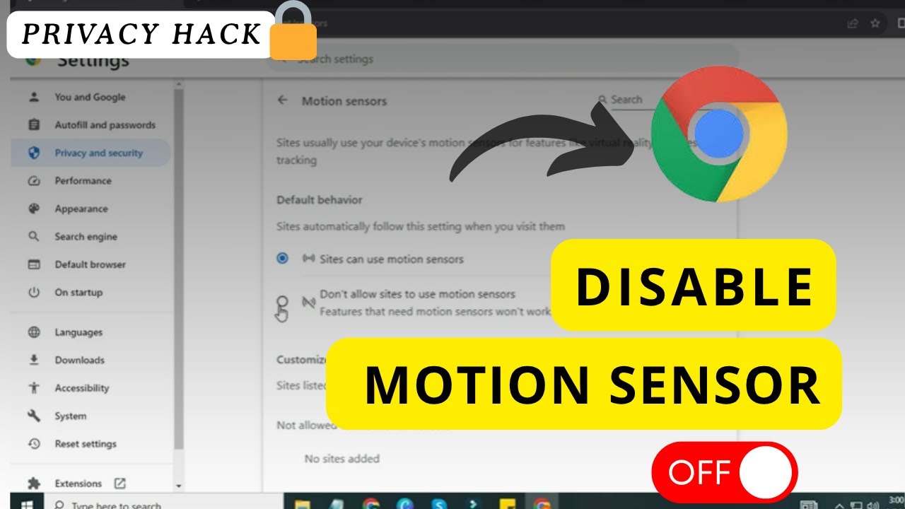 Disable Motion Sensors in Chrome 🔒 | Full Privacy Guide 2025!