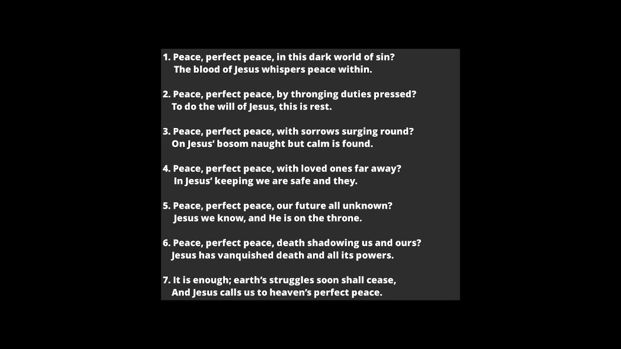 GHS 237 - Peace, Perfect Peace!