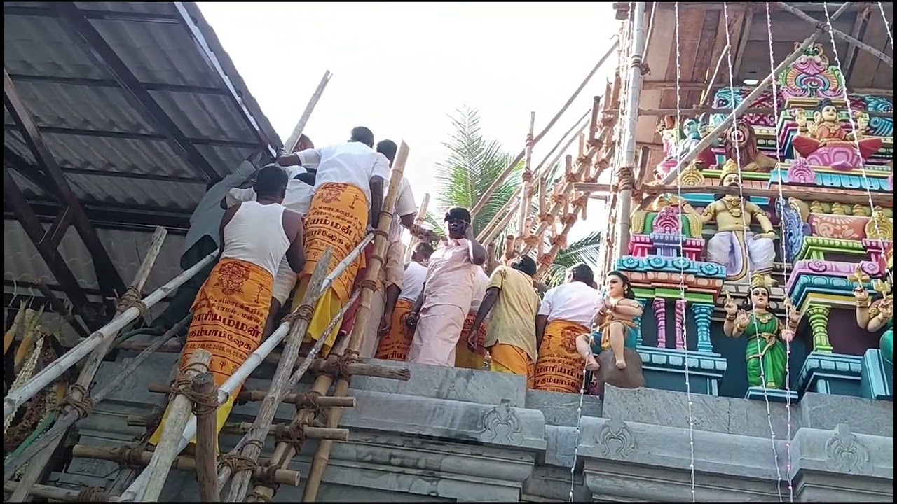 மன்னாதம்பாளையம் மாரியம்மன் கோவில் கும்பாபிஷேகம் கலச நீர் ஊற்றுதல் 6.2.26