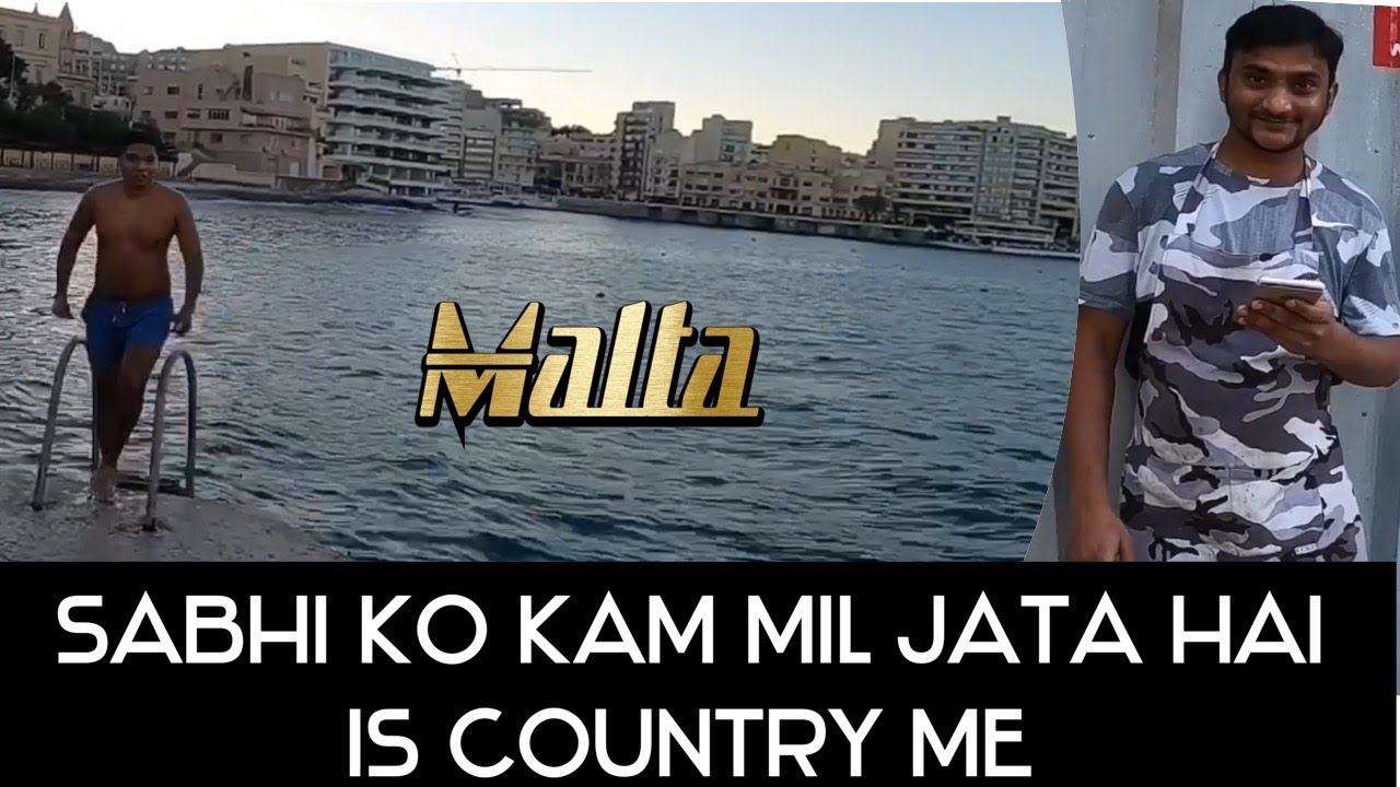 Beautiful Sides of Saint Julian || And Meet an Indian guy || Malta Tourism
