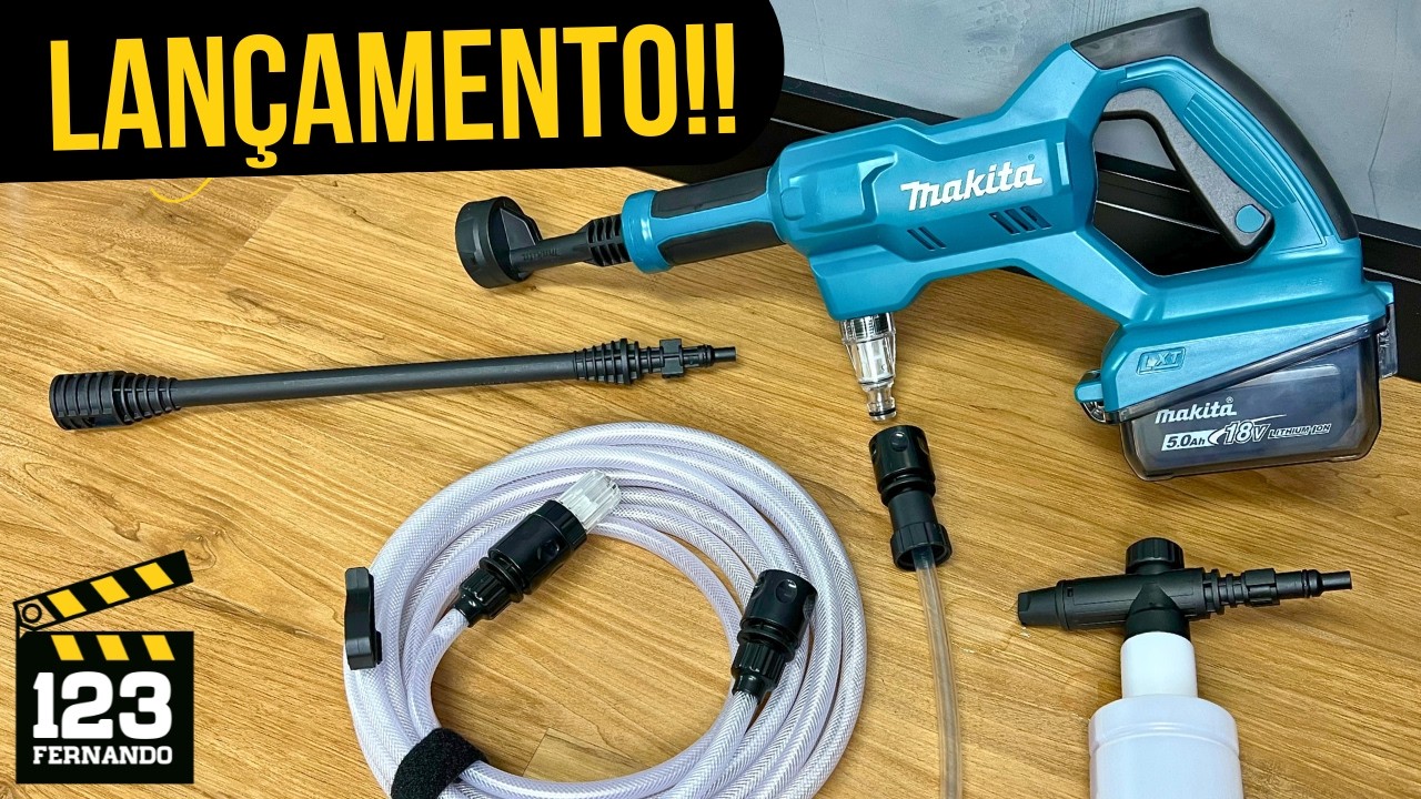 LANÇAMENTO GLOBAL MAKITA LAVADORA PORTÁTIL 18V AUTOESCORVANTE  NOVA BATERIA 12Ah??