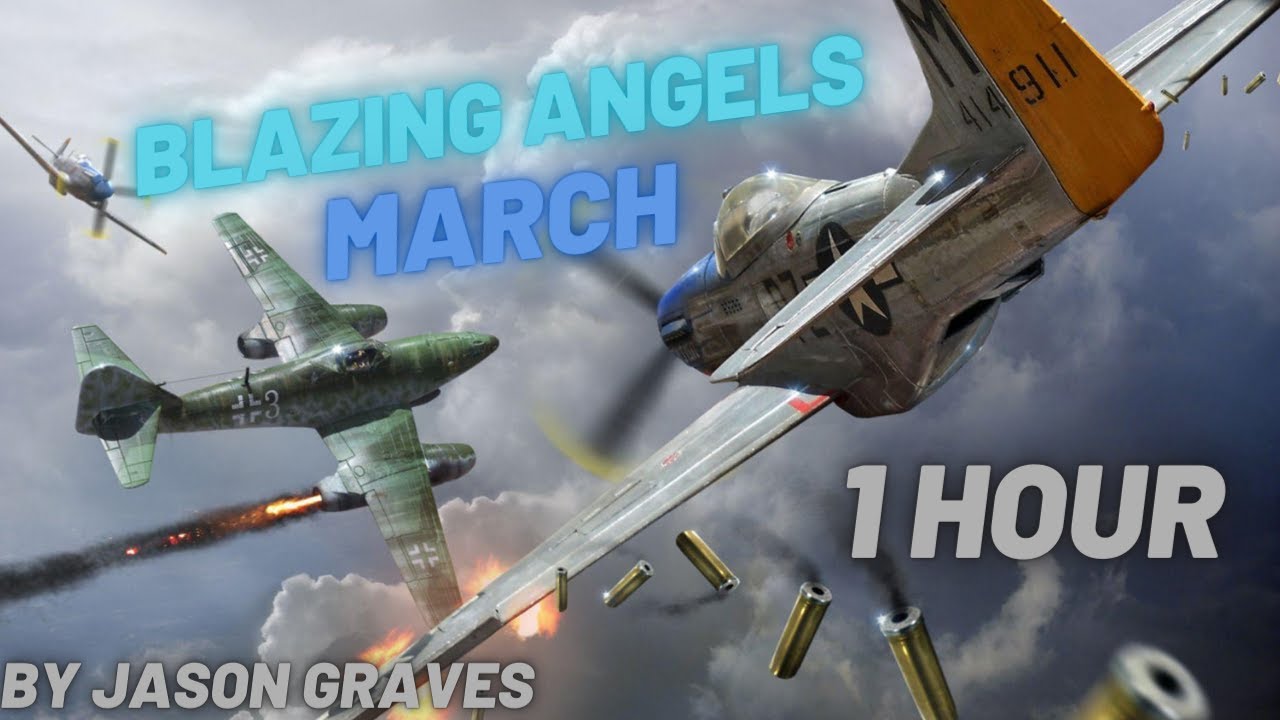 Blazing Angels Main Theme1 Hour  (Made For Gamers While they Fly a Plane) Gaming Music 2023