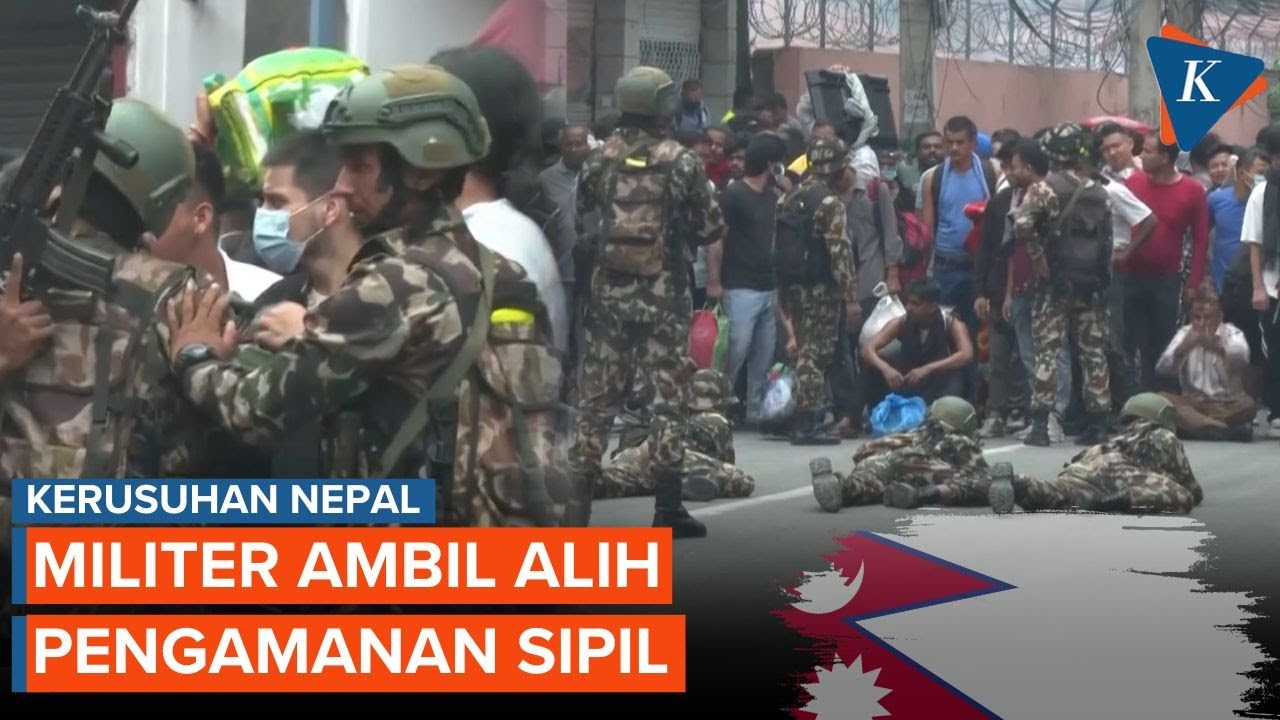 Demo Nepal: Momen Tentara Tiarap Arahkan Senjata ke Pedemo, Ambil Alih Keamanan Nepal