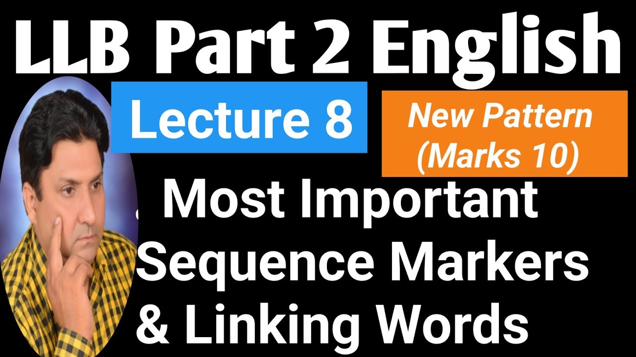 LLB Part 2 English ||  Most Important Linking Words || Lecture 8 || New Paper Pattern 2024 ||