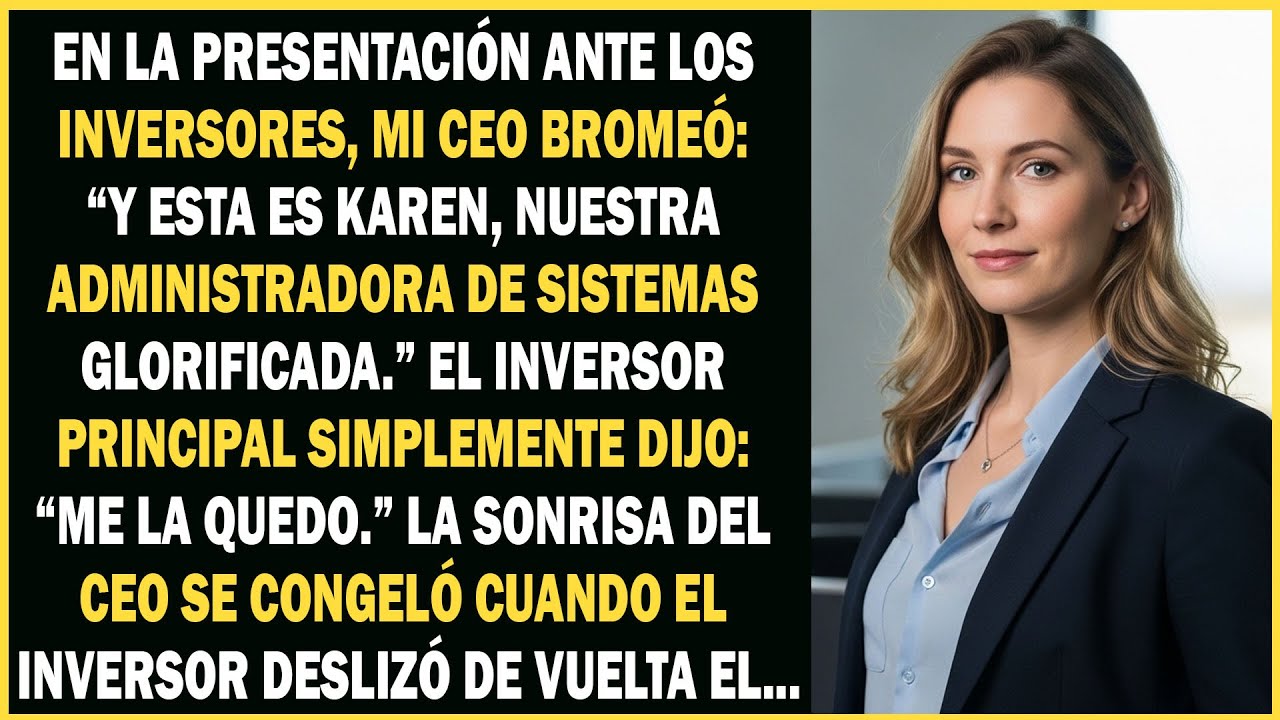 Mi CEO me llamó “administrador de sistemas con título”, el inversor me nombró director de tecnología