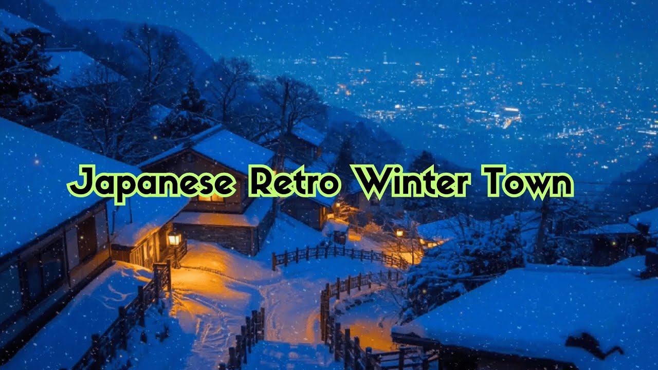 Japanese Retro Winter Town ❄️ Relaxing Lofi Hip Hop Beats for Calm Nights