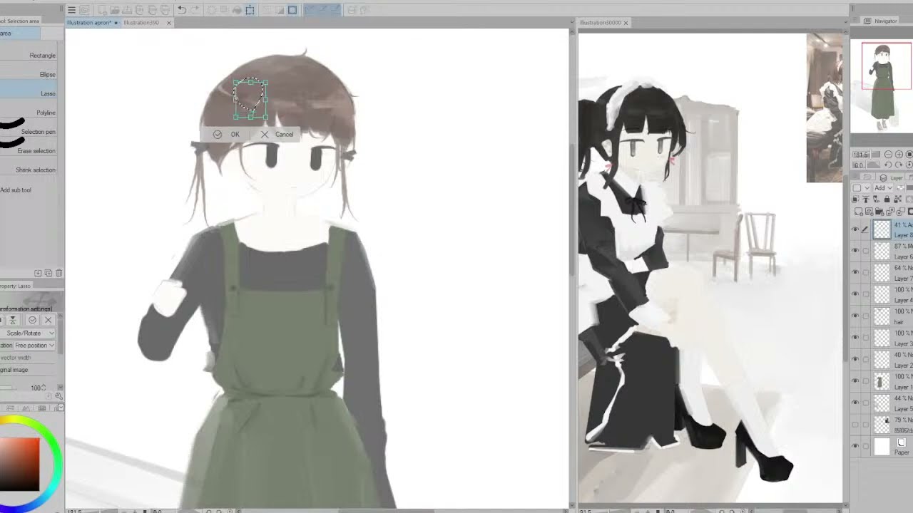 \\ Digital Art Stream \\  |  Real time Drawing process | .ペン入れチルタイム #63