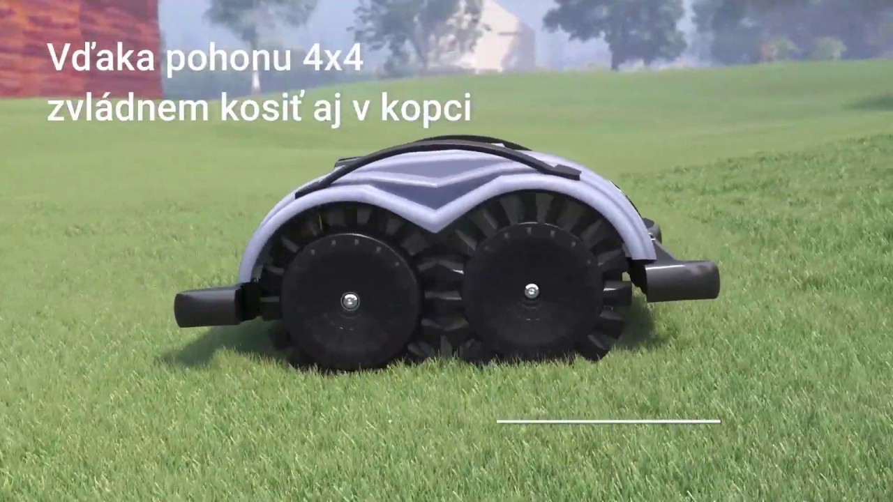 Robotická kosačka Wiper Premium BLITZ 4x4, bez potreby inštalácie obvodového káblu