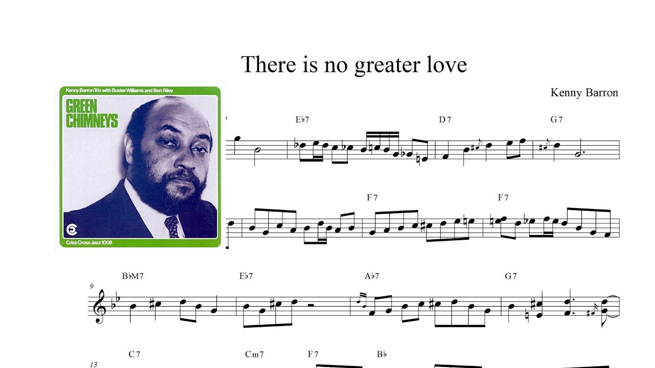 Kenny Barron - There is no greater love [solo transcription]