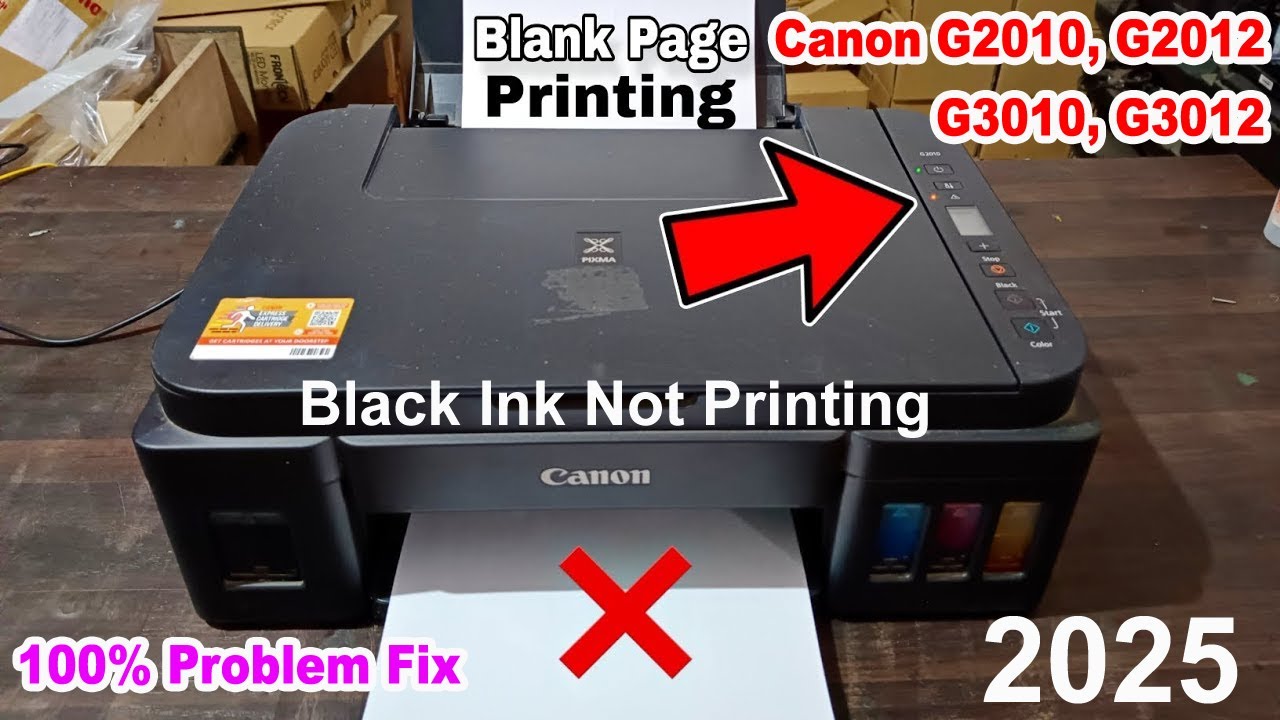 (2025 Fix) Canon G2010, G2012, G3010, G3012 Black ink Not Working | Canon G2010 Head Cleaning Manual