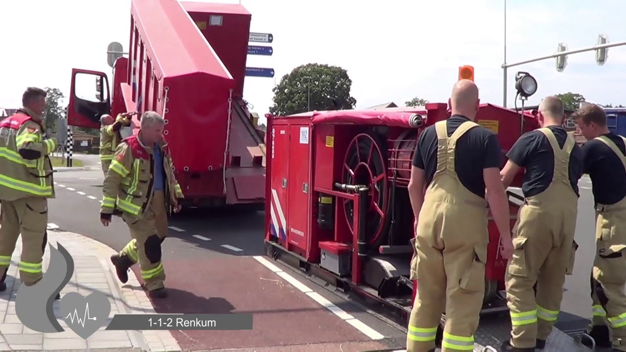 Opbouwen WTS 1000 bij Zeer grote brand in Dieren.