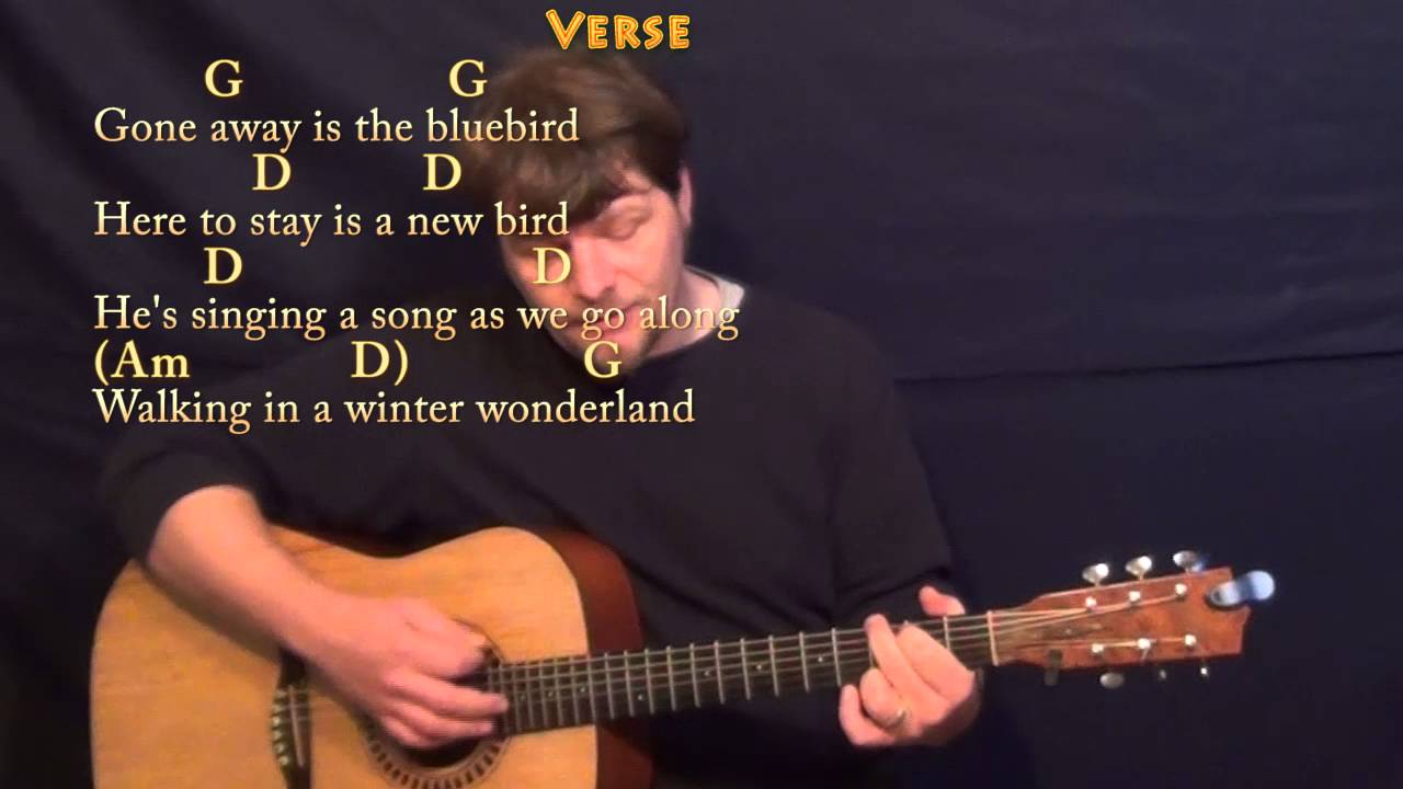 Winter Wonderland (Christmas) Strum Guitar Cover Lesson in G with Chords/Lyrics