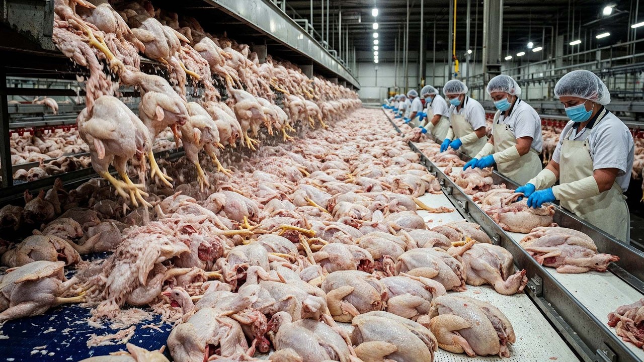 Escala Inacreditável 💥 Processando 203 Milhões de Frangos e Coletando Bilhões de Ovos Todos os Dias