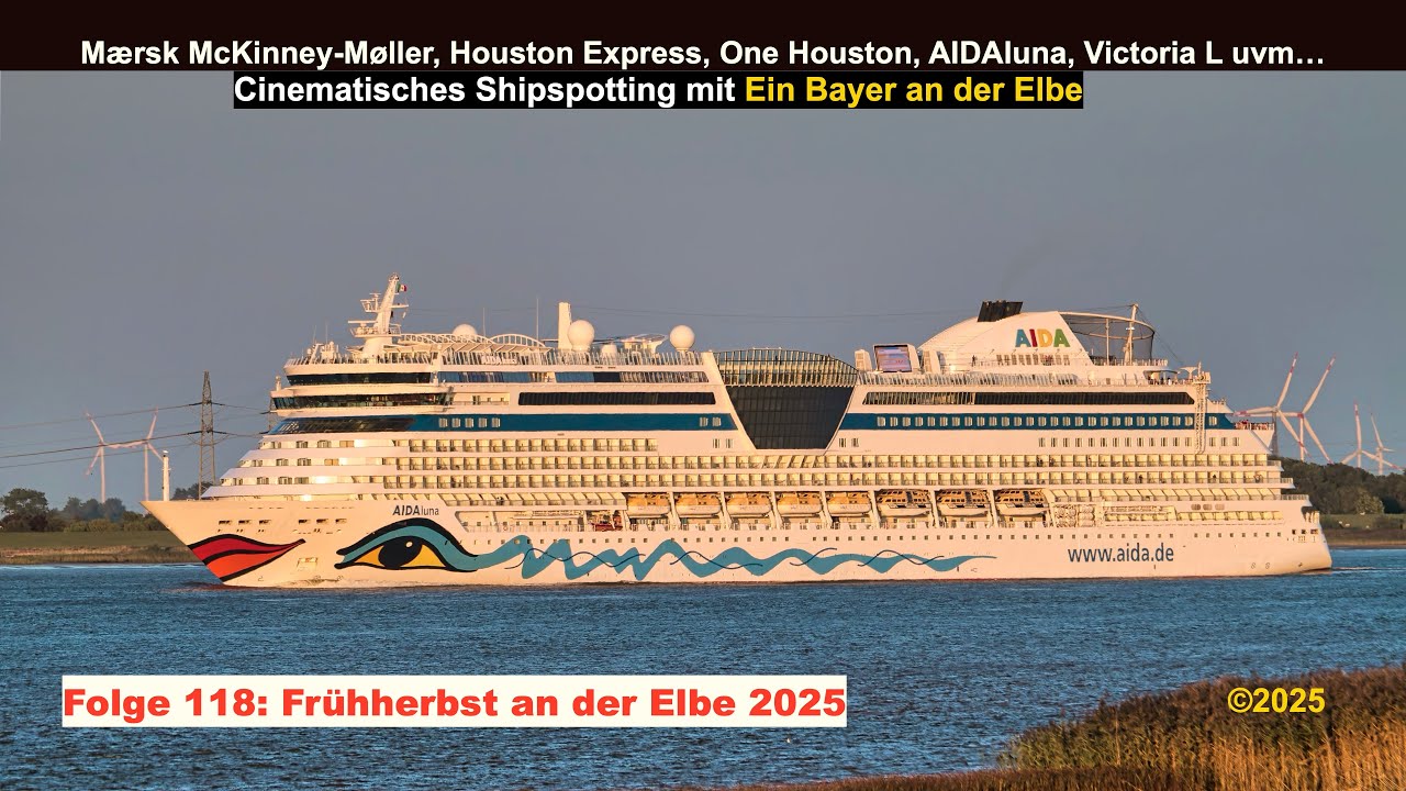 Schiffe auf der Elbe - Folge 118: Fr&uuml;hherbst 2025 an der Elbe - Sch&ouml;ne Schiffe gucken & genie&szlig;en
