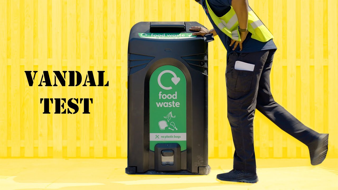Glasdon UK | Nexus City 240 Food Waste Unit Vandal Test