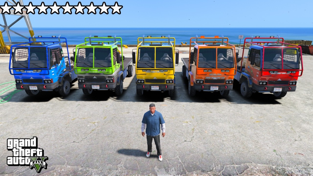 Aku Koleksi Truk Jepang Maibatsu Warna-Warni Terlangka di GTA 5