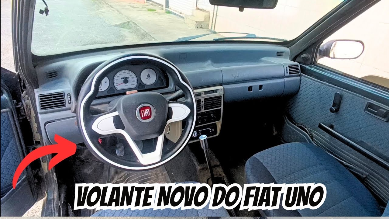 ESSE VOLANTE VALORIZOU MUITO A INTERNA DO MEU FIAT UNO 🚀🚙