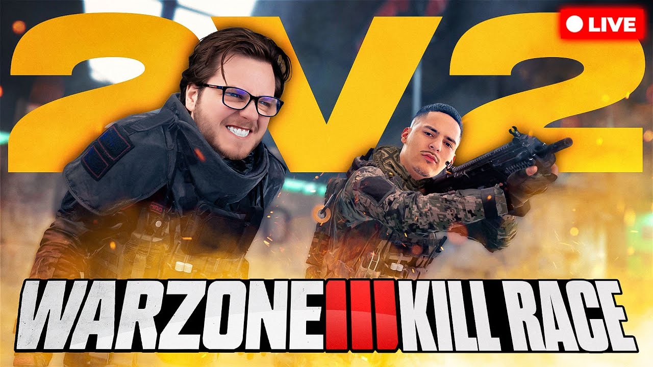 🔴LIVE - $15,000 2v2 KILL RACE TOURNAMENT w/ DESTROY | BEST CONTROLLER POV