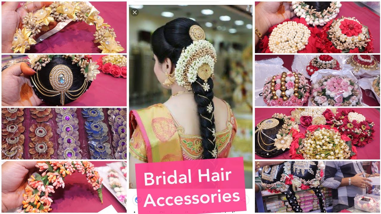 Bridal Hair Accessories/ Veni,Hair bun, Flower jewellery ect