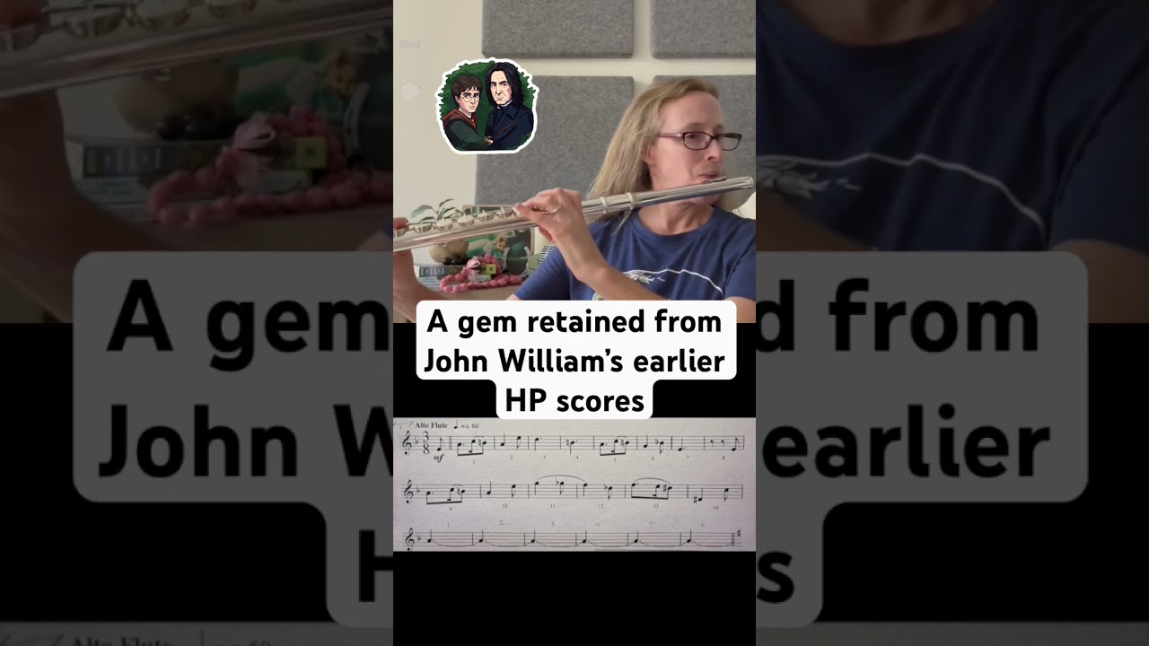 I love this Harry Potter tune written for alto flute 