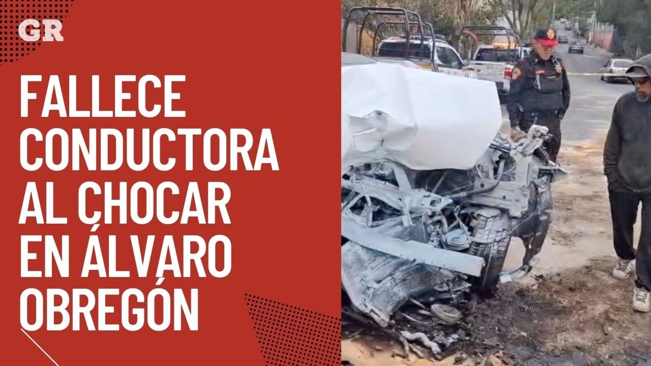 Fallece una conductora al chocar en ÁO