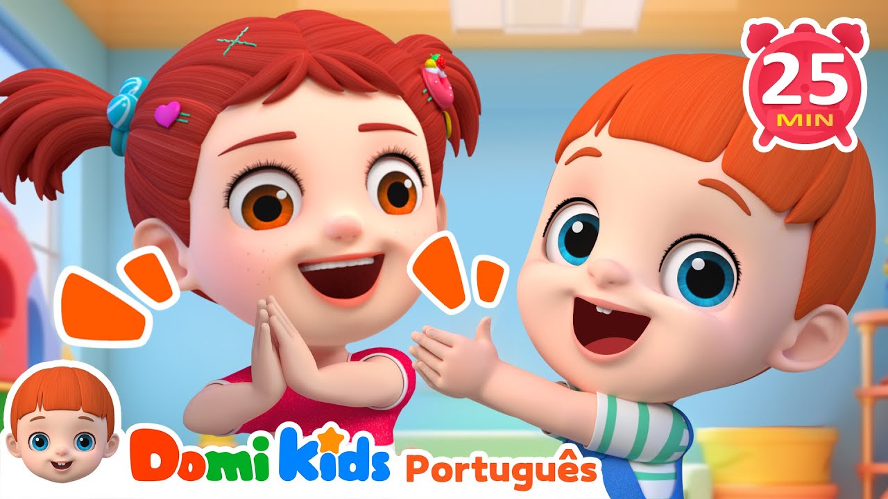 Se Você Está Contente | Compilação de Canções Infantis em Português | Domi Kids