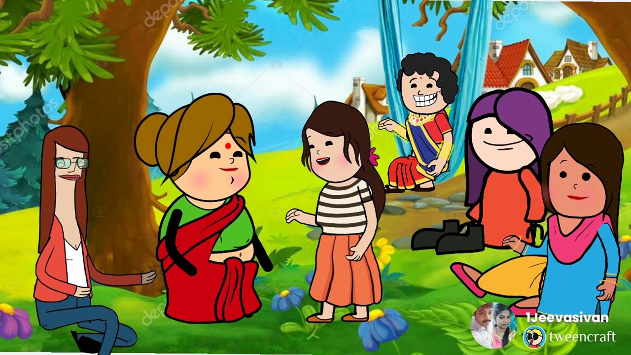 Thoothukudislang cartoon entertainment video #Jeevasivan #villagelife #villagestory